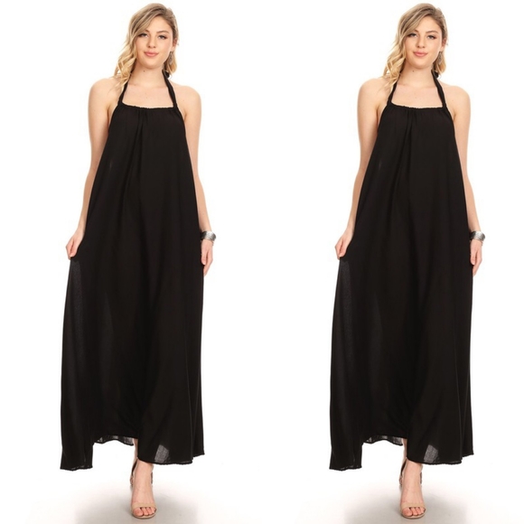 Black Halter Dress - Picture 4 of 4